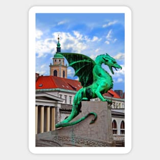 Dragon Bridge, Ljubljana, Slovenia Sticker